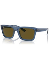 Ray-Ban Unisex Low Bridge Fit Sunglasses, Warren - Transparent Dark Blue