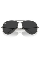 Ray-Ban Unisex Polarized Sunglasses, Aviator Titanium Rb8089 - Gunmetal