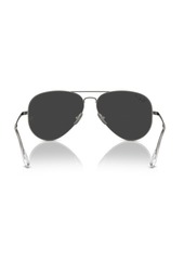 Ray-Ban Unisex Polarized Sunglasses, Aviator Titanium Rb8089 - Gunmetal