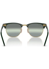 Ray-Ban Unisex Polarized Sunglasses, Clubmaster Chromance - Green on Arista