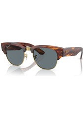 Ray-Ban Unisex Polarized Sunglasses, Mega Clubmaster - Striped Havana