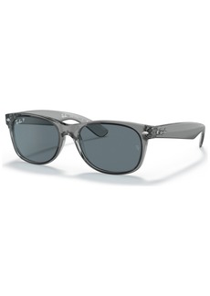 Ray-Ban Unisex Polarized Sunglasses, RB2132 New Wayfarer - Transparent Gray