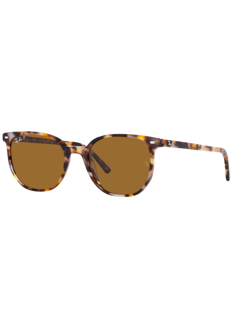 Ray-Ban Unisex Polarized Sunglasses, RB2197 Elliot 52 - Havana Brown Gray