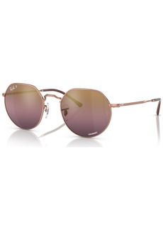 Ray-Ban Unisex Polarized Sunglasses, RB3565 - Rose Gold-Tone