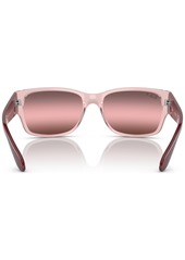 Ray-Ban Unisex Polarized Sunglasses, RB438855-p - Transparent Pink