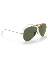 Ray-Ban Unisex Shooter Aviation Collection Sunglasses, RB313858-x 58 - Gold-Tone