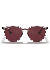 Ray-Ban Unisex Sunglasses - STRIPED BORDEAUX HAVANA/DARK VIOLET