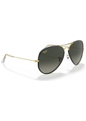 Ray-Ban Unisex Sunglasses, Aviator Full Color Legend 58 - Black