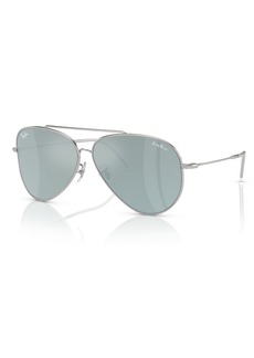 Ray-Ban Unisex Sunglasses, Aviator Reverse RBR0101 - Silver