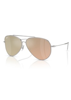 Ray-Ban Unisex Sunglasses, Aviator Reverse RBR0101S - Silver