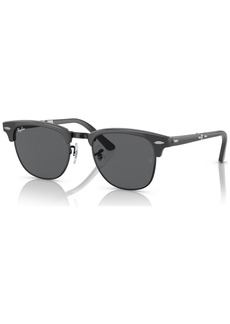 Ray-Ban Unisex Sunglasses, RB2176 Clubmaster Folding - Gray on Black