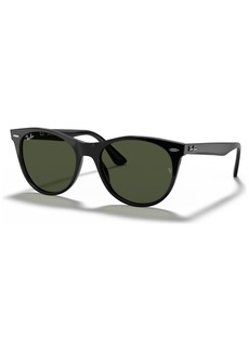 Ray-Ban Unisex Sunglasses, RB2185 Wayfarer Ii Classic - Black-Green