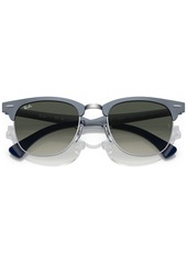 Ray-Ban Unisex Sunglasses, RB350751-y - Brushed Blue on Silver-Tone