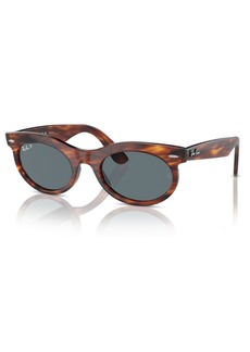 Ray-Ban Unisex Sunglasses, Wayfarer Oval Change Rb2242 Photochromic - Striped Havana