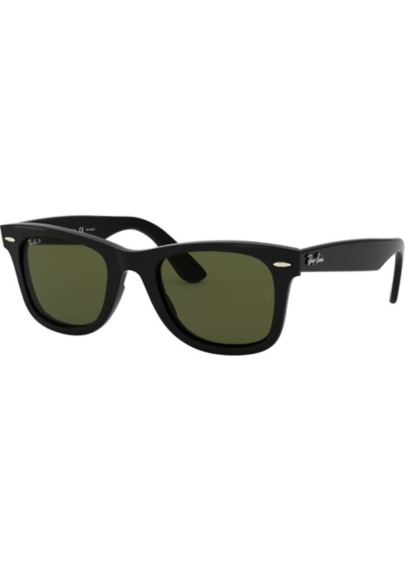 Ray-Ban Wayfarer Ease Polarized Sunglasses, Men's, Black/Green