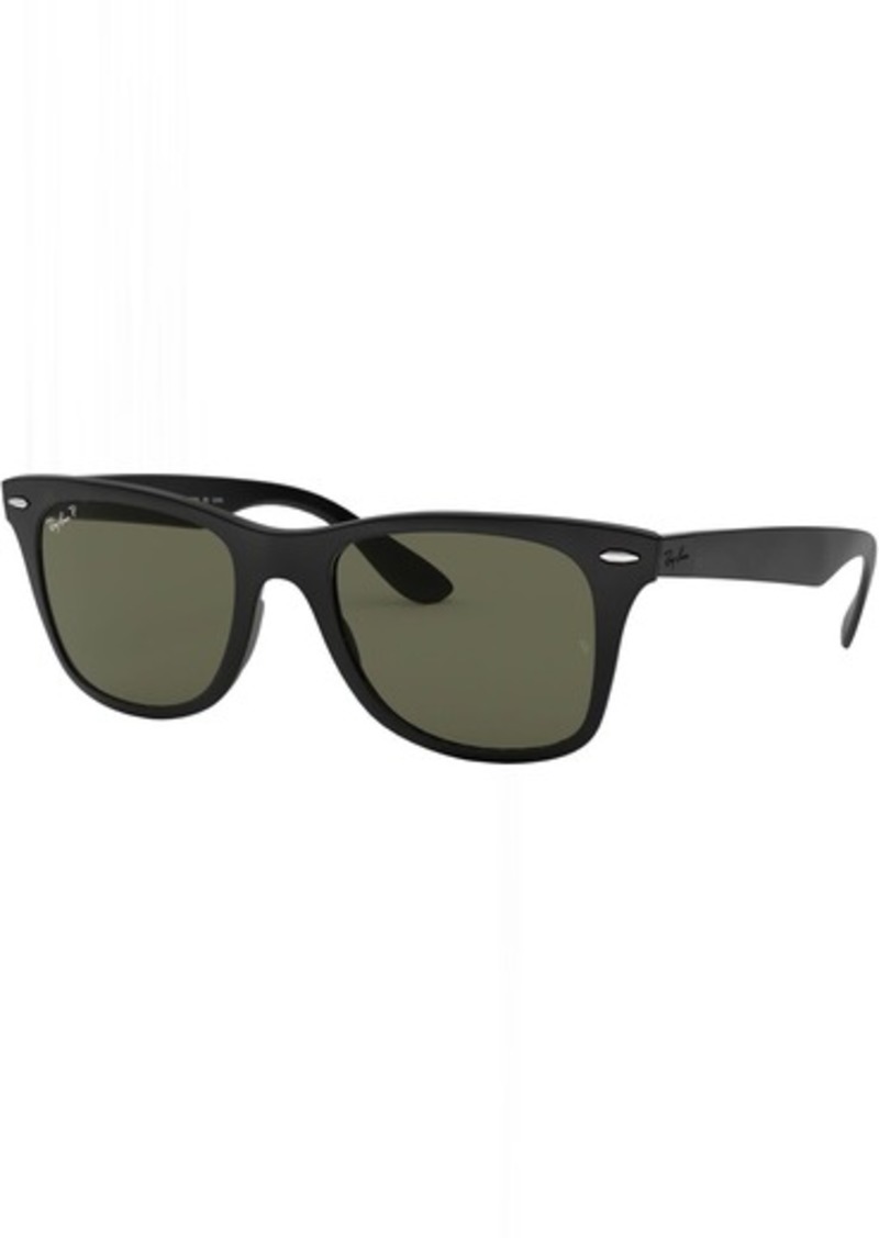 Ray-Ban Wayfarer Lifeforce Polarized Sunglasses, Men's, Black/Polished Green | Father's Day Gift Idea