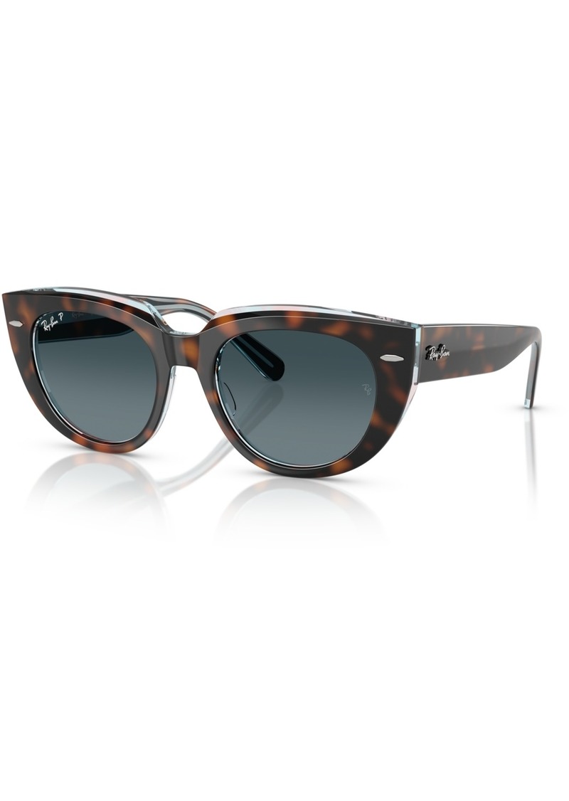 Ray-Ban Women's Polarized Sunglasses, Doreen RB2286 - Dark Havana On Transparent Multicolor