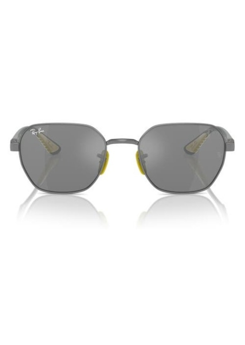 Ray-Ban x Scuderia Ferrari 54mm Chromance Irregular Sunglasses
