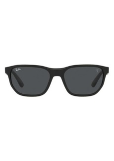 Ray-Ban x Scuderia Ferrari 57mm Irregular Sunglasses