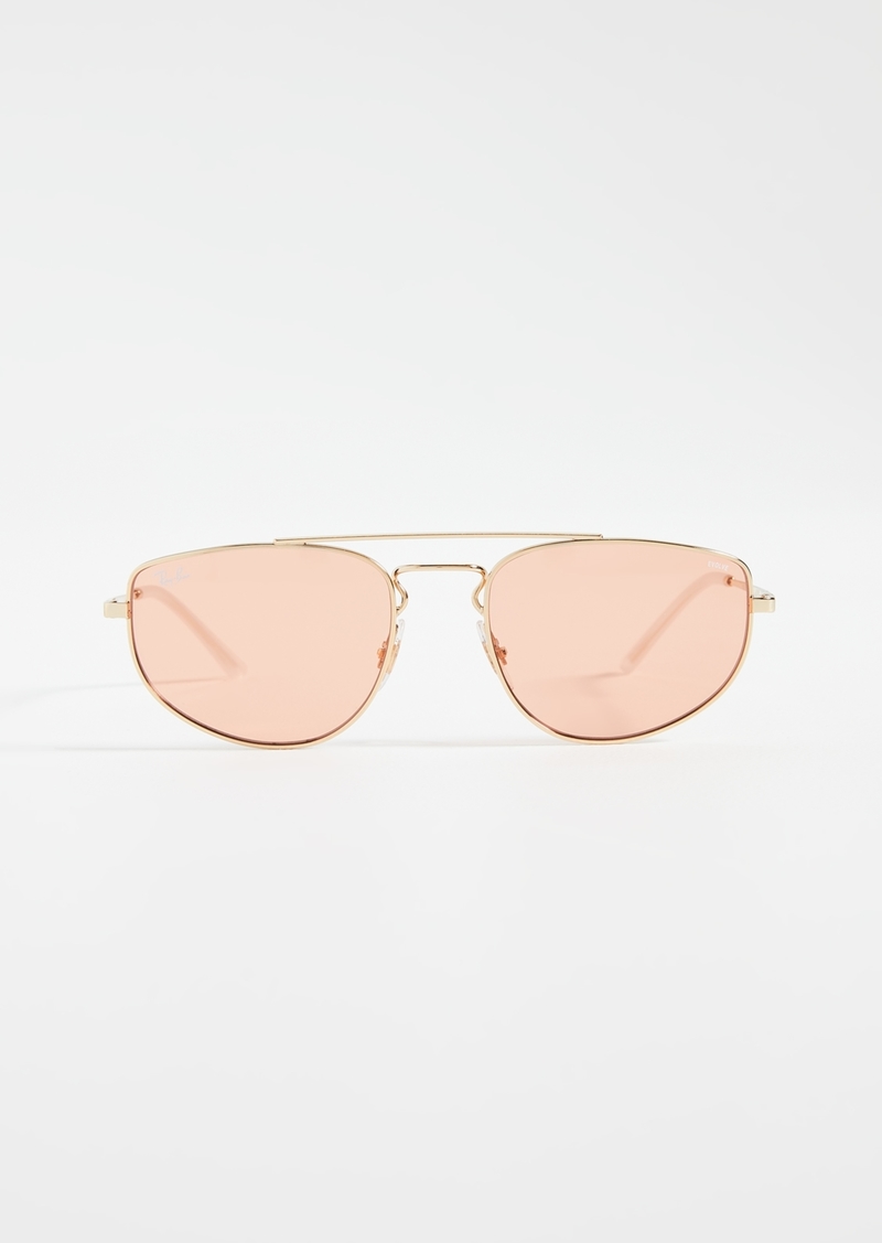 Ray Ban Ray Ban Youngster Angled Aviators Sunglasses