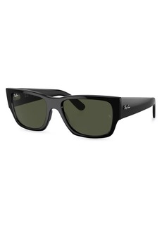 Ray-Ban RB0947 56MM Carlos Rectangular Sunglasses