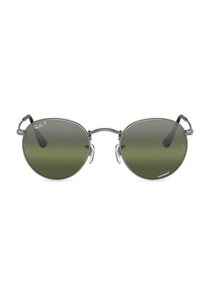 Ray-Ban RB3447 50MM Round Metal Sunglasses