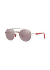 Ray-Ban RB3696M Scuderia Ferrari round sunglasses