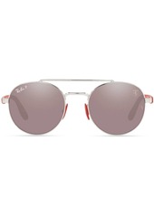 Ray-Ban RB3696M Scuderia Ferrari round sunglasses