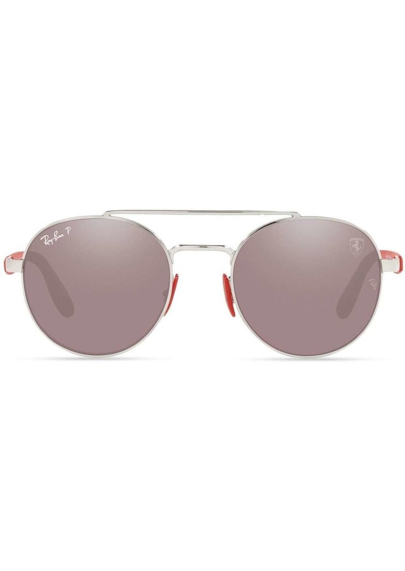 Ray-Ban RB3696M Scuderia Ferrari round sunglasses