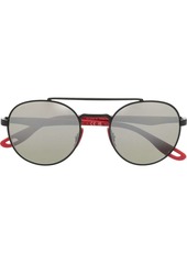 Ray-Ban round-frame mirrored sunglasses