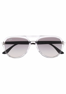 Ray-Ban transparent aviator sunglasses