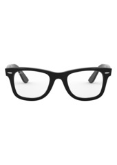 Ray-Ban 50mm Optical Glasses in Shiny Black at Nordstrom