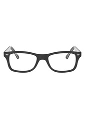 Ray-Ban 50mm Square Optical Glasses in Black at Nordstrom