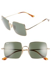 Ray-Ban 54mm Square Sunglasses in Gold/Grey Solid at Nordstrom