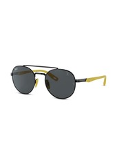 Ray-Ban x Ferrari round-frame sunglasses