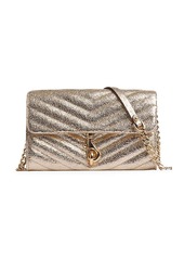 Rebecca Minkoff Edie Quilted Metallic Leather Wallet-On-Chain