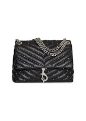 Rebecca Minkoff Edie Studded Quilted Leather Shoulder Bag