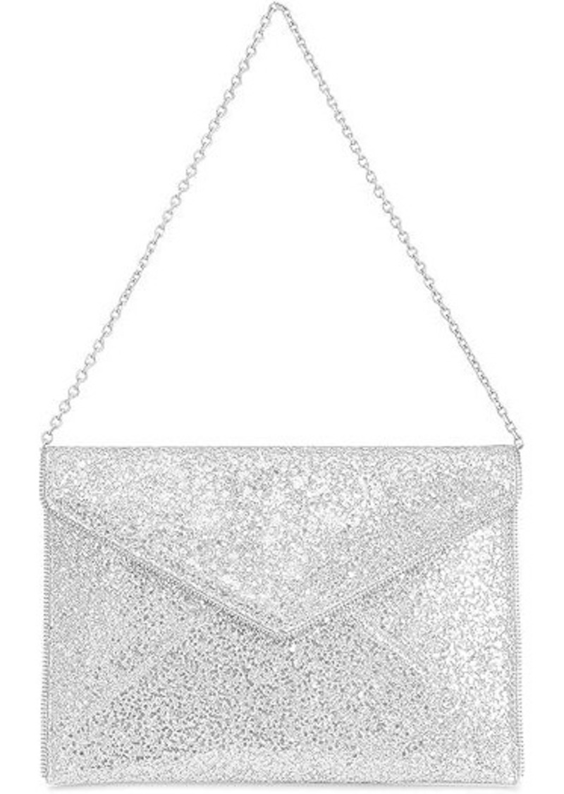 Rebecca Minkoff Glitter Leo Clutch w/ Chain Strap