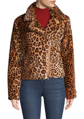 Rebecca Minkoff Hudson Leopard Faux Calf Hair Jacket