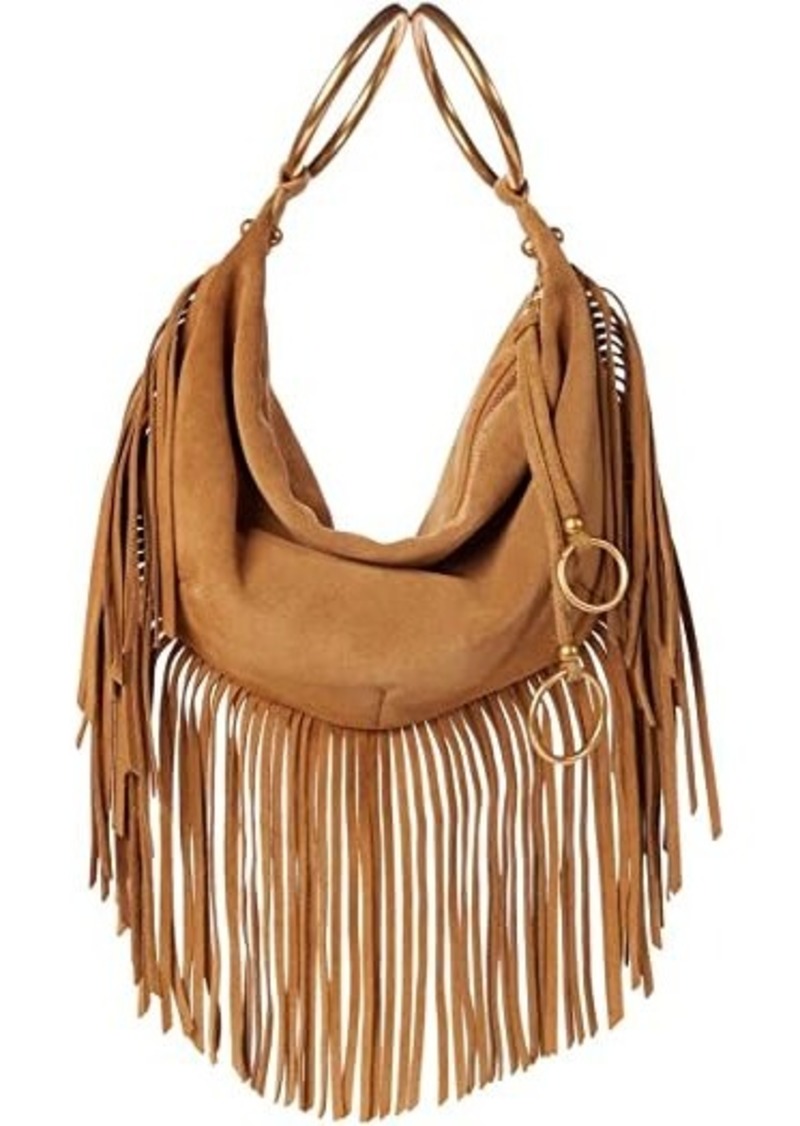 Rebecca Minkoff Edie Fringe Quilt Suede Crossbody Bag