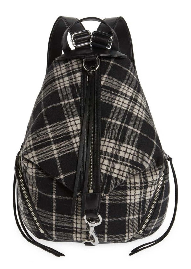 Rebecca Minkoff Julian Backpack In White/black