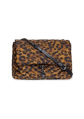 Rebecca Minkoff Jumbo Edie Quilted Leopard-Print Shoulder Bag
