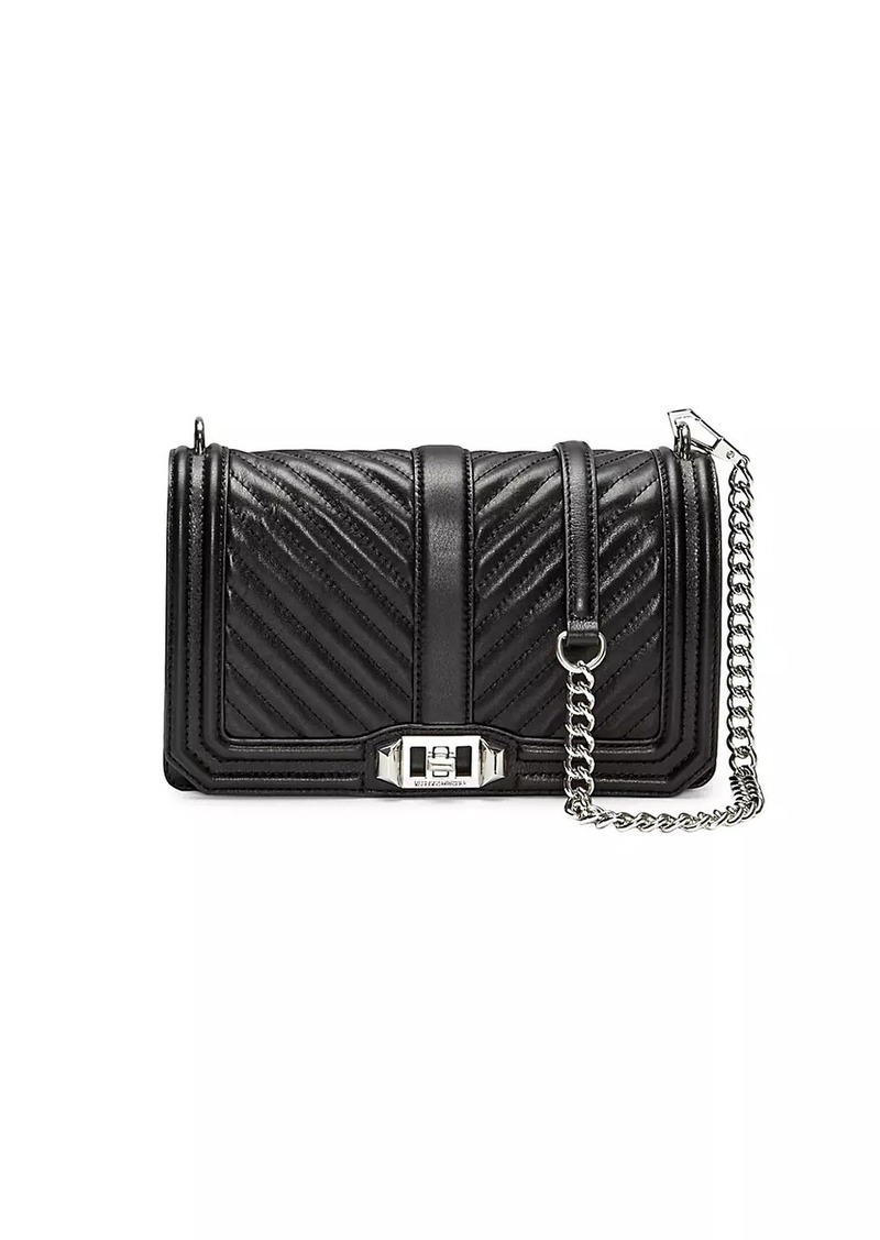 Rebecca Minkoff Love Chevron Quilted Leather Crossbody Bag