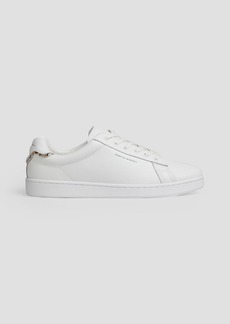 Rebecca Minkoff - Stacey snake effect-trimmed leather sneakers - White - US 11