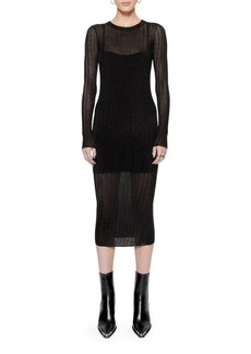 Rebecca Minkoff Abbey Long Sleeve Midi Sweater Dress