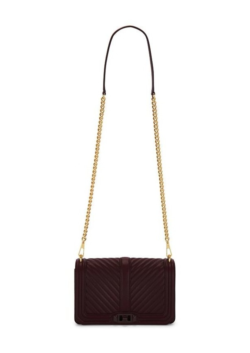 Rebecca Minkoff Chevron Quilted Love Crossbody