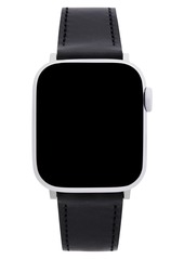 Rebecca Minkoff Leather Apple Watch(R) Strap in Black at Nordstrom