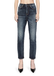 Rebecca Minkoff Ozzy Stud Detail High Waist Ankle Jeans