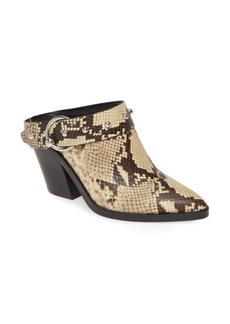 Rebecca Minkoff Sallest Too Studded Western Mule in Butter Exotic Leather at Nordstrom