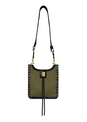 Rebecca Minkoff Small Darren North/South Canvas & Leather Crossbody Bag